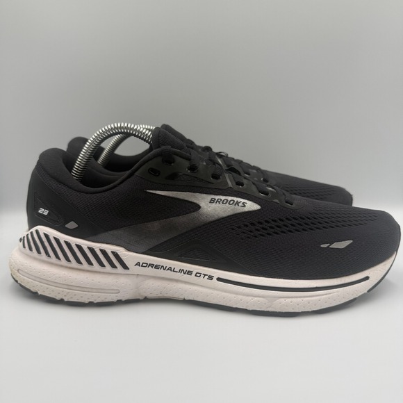 Brooks Adrenaline GTS 23 Mens Size 10 Wide Black White Running Shoes 1103912E004 main image 4
